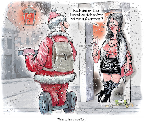 Cartoon: Nikolaus on Tour (medium) by Ritter-Cartoons tagged nikolaus