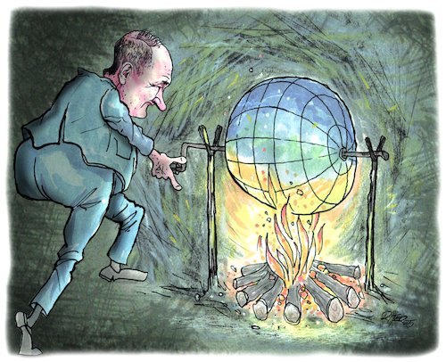 Cartoon: Putins Grillparty (medium) by Ritter-Cartoons tagged putin,putin