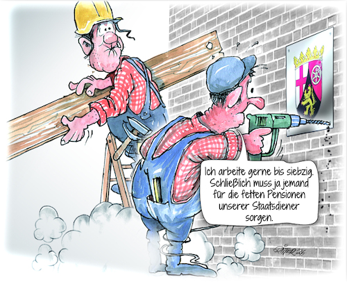 Cartoon: Rente mit 70 (medium) by Ritter-Cartoons tagged rente,mit,70,staatsdiener,lebensarbeitszeit,pressekarikaturen,und,cartoons,von,berthold,ritter,facebook,seite,ritterkarikaturen,rente,mit,70,staatsdiener,lebensarbeitszeit,pressekarikaturen,und,cartoons,von,berthold,ritter,facebook,seite,ritterkarikaturen