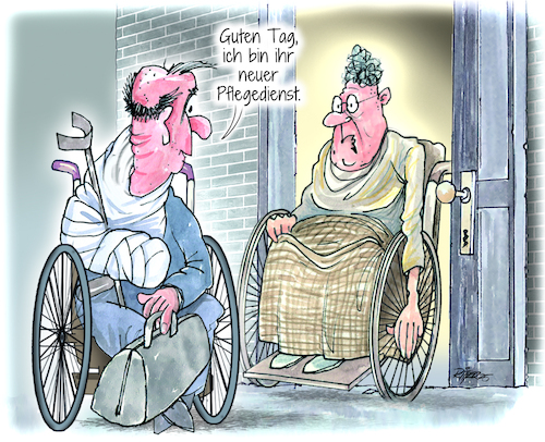 Cartoon: Soziales Jahr für Rentner (medium) by Ritter-Cartoons tagged übernehmen,rentner,die,pflegedienste,übernehmen,rentner,die,pflegedienste