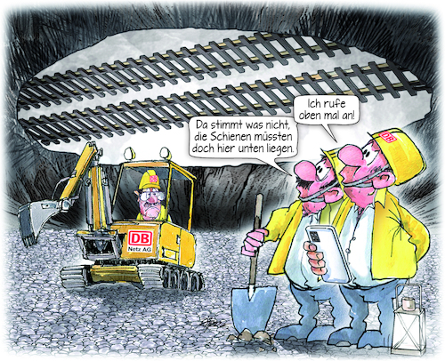 Cartoon: Stuttgart 21 (medium) by Ritter-Cartoons tagged weitere,verzögerungen,bei,stuttgart,21,dank,fehlender,bahnlobby,weitere,verzögerungen,bei,stuttgart,21,dank,fehlender,bahnlobby
