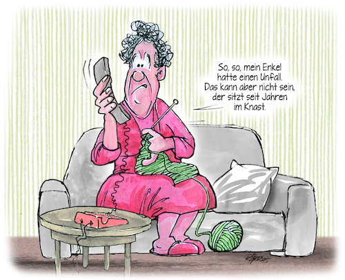 Cartoon: Trickbetrüger (medium) by Ritter-Cartoons tagged trickbetrüger,kriminalität,betrug,innere,sicherheit,trickbetrüger,kriminalität,betrug,innere,sicherheit