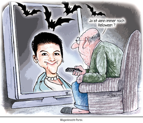 Cartoon: Wagenknecht-Partei (medium) by Ritter-Cartoons tagged sahra