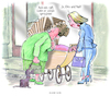 Cartoon: Die ersten Worte (small) by Ritter-Cartoons tagged ki,pressekarikaturen,und,cartoons,von,berthold,ritter,bei,facebook,unter,ritterkarikaturen