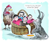 Cartoon: Frohe Ostern (small) by Ritter-Cartoons tagged koalitionsverhandlungen,neue,bundesregierung,merz,söder,klingbeil,esken