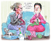 Cartoon: Gemeinsames Stricken (small) by Ritter-Cartoons tagged bsw,und,afd,annäherung