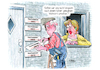 Cartoon: Hochwasser (small) by Ritter-Cartoons tagged wohnortweschsel