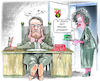 Cartoon: Ministerpräsident Schweitzer (small) by Ritter-Cartoons tagged ministerpräsident,schweitzer,in,der,klemme