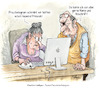 Cartoon: Oma und Opa im Netz (small) by Ritter-Cartoons tagged am,mac