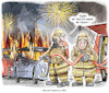 Cartoon: Silvester in Berlin (small) by Ritter-Cartoons tagged silvester,in,berlin