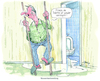 Cartoon: Wasserstandsmeldung (small) by Ritter-Cartoons tagged wasserstandsmeldung