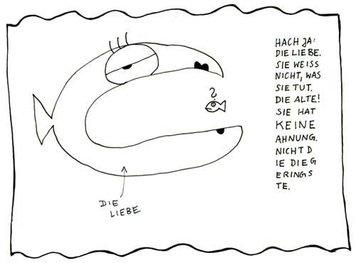 Cartoon: die liebe (medium) by armella tagged liebe,dicker,unerfüllte