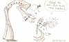 Cartoon: marionettenmann und erbsenpuppe (small) by armella tagged marionettenmann,erbsenpuppe