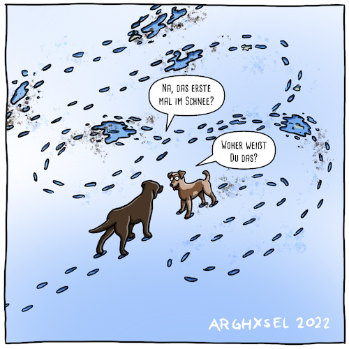 Hunde im Schnee Hunde im Schnee