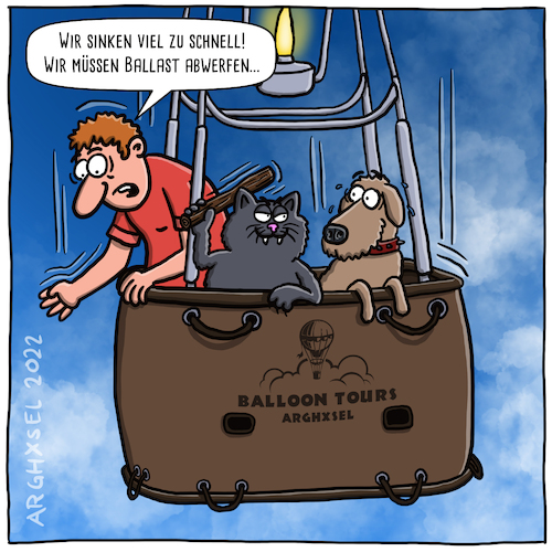 Katz und Hund Ballast abwerfen Katz und Hund Ballast abwerfen