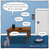 Cartoon: KI Kontrolle zurück (small) by Arghxsel tagged ki,kontrolle,abhängigkeit,geräte,roboter,maschinen,siri,smartphone
