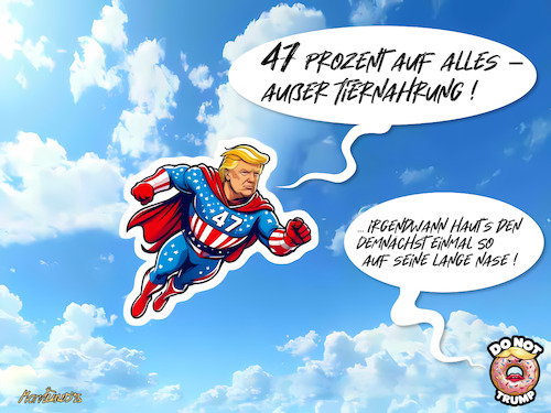 Cartoon: Ein Troll mit neuem Zoll - toll! (medium) by MorituruS tagged us,präsident,usa,donald,trump,zweite,amtszeit,strafzölle,zoll,gegenzoll,gegenzölle,25,prozent,expräsident,durchregieren,gop,elefant,verurteilter,straftäter,justiz,begnadigung,you,are,fired,hirnstruktur,narzissmus,dunkle,triade,rote,linie,zaun,maga,make,america,great,again,recht,des,stärkeren,sturm,auf,das,kapitol,revanchismus,supporter,beamte,austauschen,loyalisten,spindoctors,rache,macht,lügen,beschädigung,freiheit,demokratie,autokratie,project,2025,egoismus,misogyn,dekret,attentat,ohr,verletzt,angriff,verurteilen,tödliche,gewalt,schusswaffen,wahlkampf,opfer,radikalisierung,fracking,deportation,grenze,grenzzaun,47,grab,them,by,the,pussy,deal,wahljahr,cartoon,karikatur,moriturus