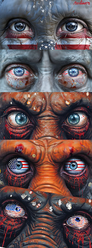 Cartoon: Mutation (medium) by MorituruS tagged usa,us,präsident,donald,trump,28,punkte,plan,ukraine,friedensplan,kapitulation,diktatfrieden,russland,wladimir,putin,russisch,marco,rubio,steve,witkoff,europa,genf,wolodymyr,selenskyj,diktatur,autokratie,demokratie,verteidigung,schwere,zeiten,verhandlung,truth,social,faschism,faschismus,diktator,cartoon,karikatur,moriturus