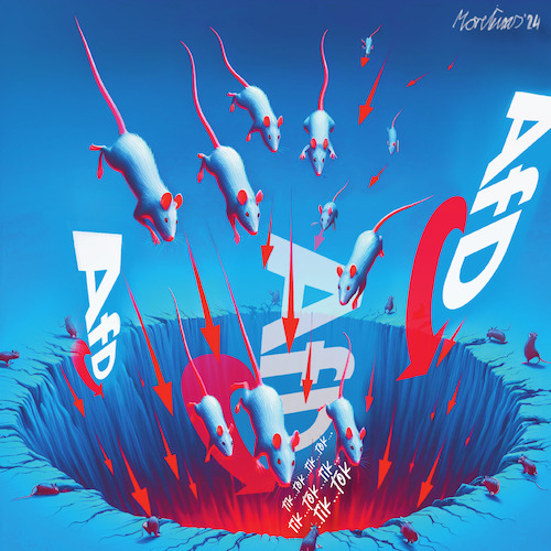 Cartoon: Tik....Tok...Tik..Tok...TikTok (medium) by MorituruS tagged afd,tiktok,junge,menschen,strategie,reichweite,soziale,medien,social,media,plattform,maximilian,krah,millionen,aufrufe,kurzvideo,rattenfaenger,cartoon,karikatur,moriturus,tik,tok