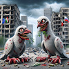 Cartoon: EUngarische Friedenstauben (small) by MorituruS tagged viktor,orban,ungarn,eu,ratspräsident,treffen,moskau,vladimir,putin,friedensgepräche,mit,russland,annalena,baerbock,ratspräsidentschaft,parlament,afd,friedensinitiative,empörung,ukraine,usa,verhandlungen,karikatur,cartoon,moriturus