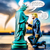 Cartoon: Höhere Gnade für Erniedrigte (small) by MorituruS tagged donald,trump,usa,präsident,kandidat,urteil,supreme,court,oberster,gerichtshof,richter,richterinnen,immunität,strafrechtliche,verfolgung,selbstbegnadigunganfechtung,schuldspruch,oberstes,gericht,joe,biden,kandidatur,schweigegeldprozess,demokratie,verfassung,stormy,daniels,us,cartoon,karikatur,moriturus
