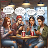 Cartoon: Jugend und Einsamkeit (small) by MorituruS tagged junge,erwachsene,jugendliche,einsam,einsamkeit,pandemie,gesellschaftlich,social,media,tiktok,rechtsruck,problem,digitalisierung,vereinsamung,abhängigkeit,like,likes,verrohung,vernetzung,transformationsprozess,detoxing,entgiftung,zukunft,cartoon,karikatur,moriturus