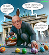 Cartoon: Osterfritze eiert rum . . . (small) by MorituruS tagged cdu,csu,spd,große,kleine,koalition,rumeiern,ostern,april,2025,osterhase,schwarzrot,widersprüche,union,migration,mindestlohn,unstimmigkeiten,relativierung,bundeskanzler,friedrich,fritze,merz,verwirrung,karikatur,cartoon,moriturus