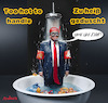 Cartoon: Some like it hot! . . . (small) by MorituruS tagged usa,us,präsident,donald,trump,haar,dekret,unterzeichnet,duschköpfe,unter,druck,wasserdurchfluss,ich,dusche,gern,literanzahl,pro,minute,some,like,it,hot,billy,wilder,cartoon,karikatur,moriturus