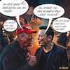 Cartoon: Trump vs. Musk. Ausge-x-t! (small) by MorituruS tagged us,präsident,donald,trump,streit,tesla,chef,elon,musk,tech,milliardär,asyl,russland,expstein,files,truth,social,große,bombe,sexualstraftäter,verrücktheit,drogenkonsum,ketamin,cartoon,karikatur,moriturus