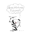 Cartoon: Platzangst (small) by F L O tagged platzangst,pantomime,kiste
