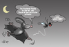 Cartoon: Fledermaus (small) by Henrich tagged tierleben