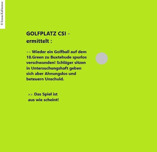 Cartoon: CSI Buxtehude ... (medium) by Flymon tagged golf