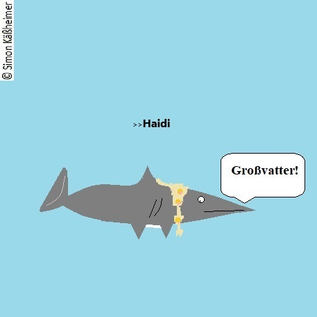 Cartoon: Heidi ääh Haidi (medium) by Flymon tagged heidi,hai