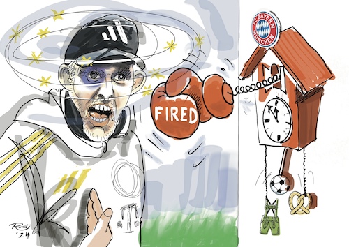 Cartoon: Fired! (medium) by Rudissketchbook tagged fußball,bayern,münchen,trainer
