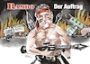 Cartoon: Bahn Rambo (small) by Rudissketchbook tagged gdl,weselsky,bahn,streik,lokführer