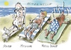 Cartoon: Hitzewelle (small) by Rudissketchbook tagged klima,hitze,klimawandel,sommer,sonne,braten,steak,well,done