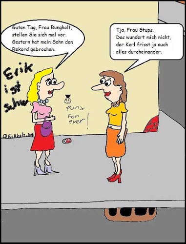 Cartoon: Den Rekord gebrochen... (medium) by Sven1978 tagged rekord,frauen,missverständnis,kotzen,erbrechen