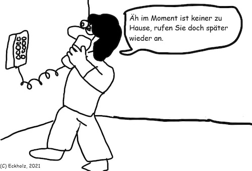 Cartoon: Der Anruf... (medium) by Sven1978 tagged anruf