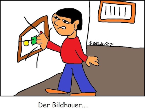 Cartoon: Der Bildhauer... (medium) by Sven1978 tagged bildhauer