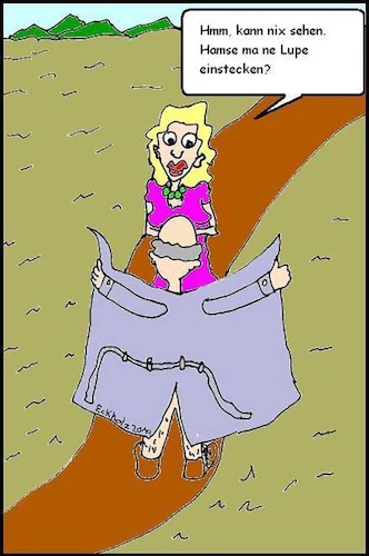 Cartoon: Der Exhibitionist... (medium) by Sven1978 tagged exhibitionist,mann,frau,frevler,unhold,lustmolch