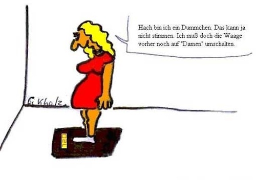 Cartoon: Gewichtskontrolle... (medium) by Sven1978 tagged waage,gewichtskontrolle,übergewicht,fettleibigkeit,adipositas,frau,wiegen,gewicht,dick,fett,beleibt