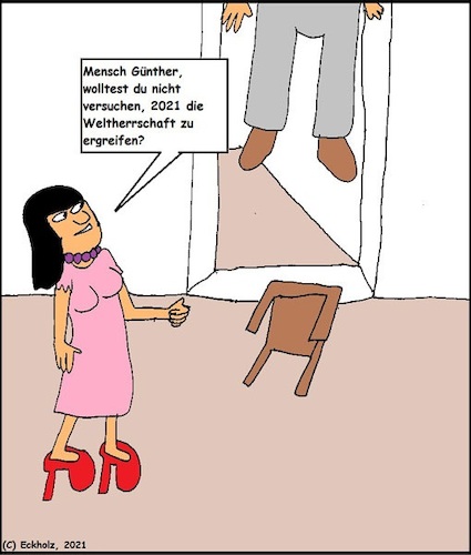 Cartoon: Mensch Günther... (medium) by Sven1978 tagged günther,suizid,freitod,selbstmord,mann,frau,weltmacht,vorsatz