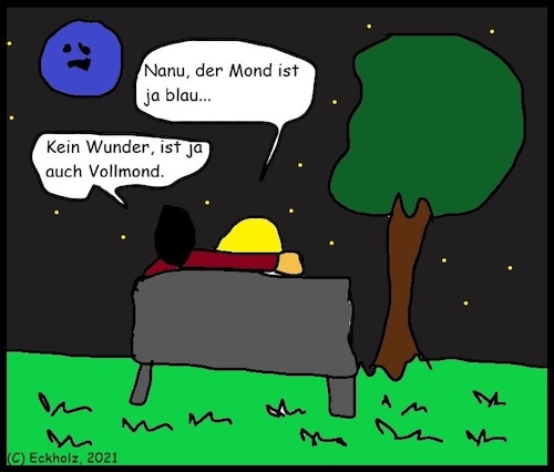 Cartoon: Vollmond... (medium) by Sven1978 tagged vollmond