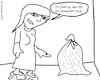 Cartoon: Behaarter Sack... (small) by Sven1978 tagged haare,sack,frau