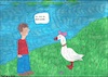 Cartoon: Bist du Gans schön... (small) by Sven1978 tagged gans,worstpiel,schön,schönheit,mann