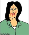 Cartoon: Bloody Annalena... (small) by Sven1978 tagged politikerin,bundesaussenministerin,annalena,baerbock,politik,blut