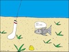 Cartoon: Blubb... (small) by Sven1978 tagged blubb,fisch,angeln,socke