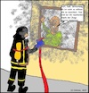 Cartoon: Entwarnung... (small) by Sven1978 tagged fehlalarm,feuerwehr,rauch,redaktion,stress,gesellschaft,job,zeitung