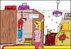 Cartoon: Im Schlafraum... (small) by Sven1978 tagged suizid,schlafraum,mann,frau,ehe,freitod,depressionen,hinig