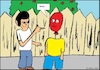 Cartoon: Wehe... (small) by Sven1978 tagged wehe,luftballon,nadem,männer,angst,spitz,stechen